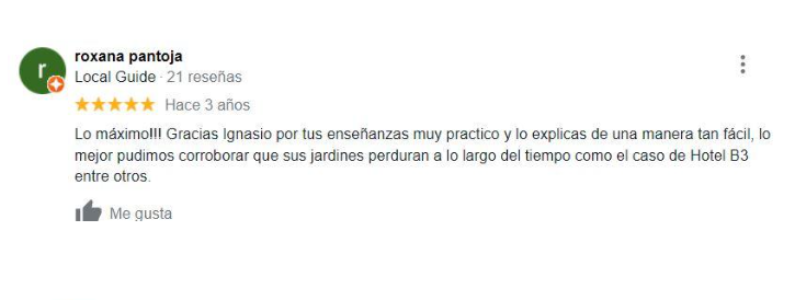 Paisajismo Urbano - Testimonio