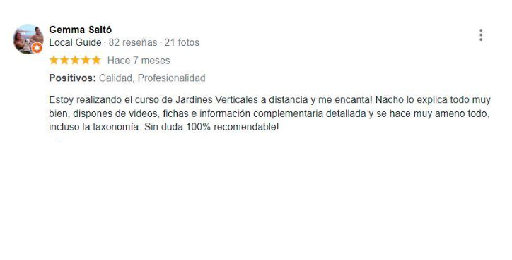 Paisajismo Urbano - Testimonio